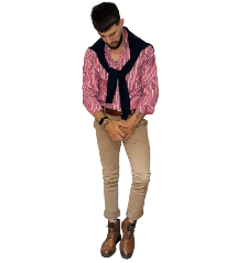 Pantalon de gabardina Hombre